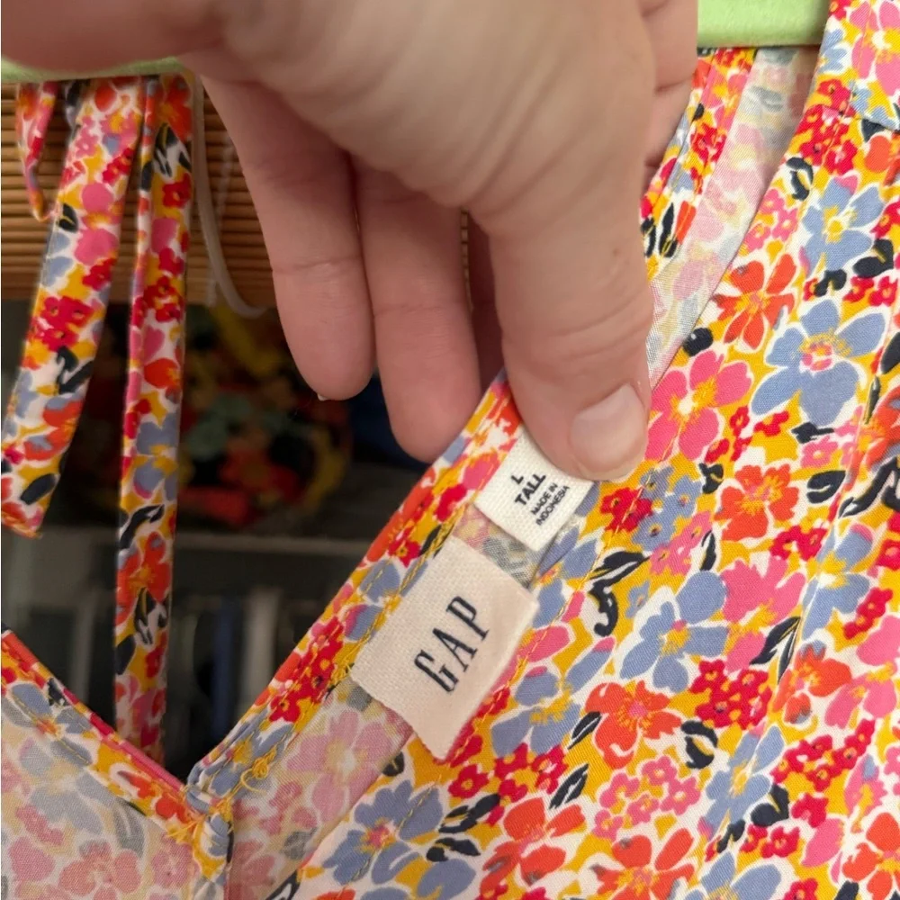 GAP Pink and Orange Sleeveless Sundress - Picture 3 of 5
